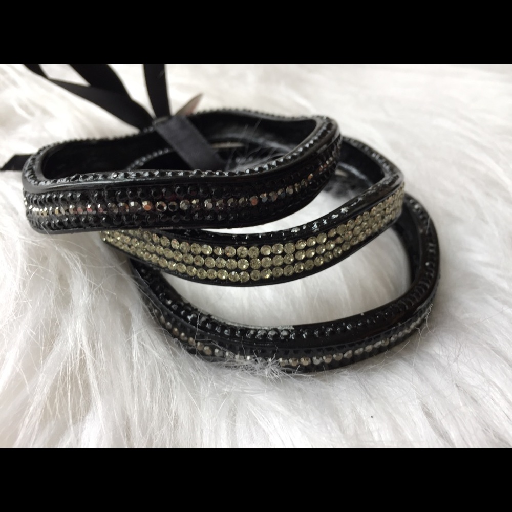 Asymmetrical bracelets set of 3